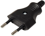 Bachmann Mains connector 250 V / 2.5 A, male, CEE 7/16, for cable, black (900.002) - Connector