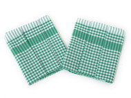 Bade Home Towel PAR 45 × 65 cm, green and white cube, 3 pcs - Kitchen Towel
