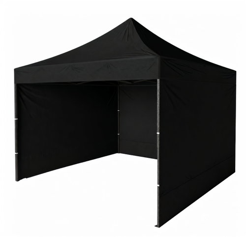 Bagito Folding Party Tent with Side Walls 3 × 3m, Black - Party Tent - Main image