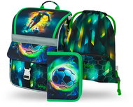 BAAGL 3 SET Zippy Football Player: briefcase, pencil case, bag - School Set