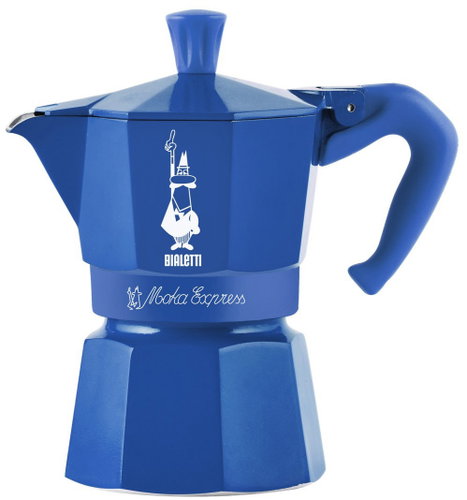 Bialetti Moka Express 3-Cup Candyland Blue - Moka Pot - Main image
