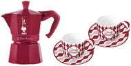 Bialetti Moka Express 3-cup Set + 2 Cups with Saucers - Moka Pot