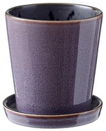 Bitz Květináč s podtáckem 14 Lilac/Black - Květináč
