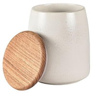 Bitz Jar with lid 16,5 Matte Cream - Storage Jar
