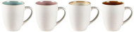 Bitz Set of 30cl Matt Cream/Mix cups with handles (4 pcs) - Set of Cups