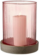 Bitz Candle holder with LED candle with timer 17 Pink - Candlestick
