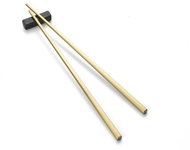 Bitz Chopsticks with stand Brass - Cutlery