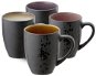 Bitz Set of 4 cups with handle Black - Set of Cups