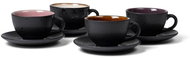 Bitz Cup and saucer 24cl Black/Mix (set of 4) - Set of Cups