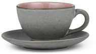 Bitz Šálek s podšálkem Grey/Light Pink - Hrnek