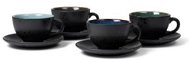 Bitz Cup and saucer 24cl Black/Mix (set of 4) - Set of Cups