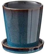 Bitz Květináč s podtáckem 10  Dark Blue/Black - Květináč