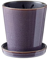Bitz Květináč s podtáckem 10  Lilac/Black - Květináč