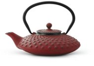 Litinová konvička na čaj Xilin 0,8L, červená - Čajová konvice