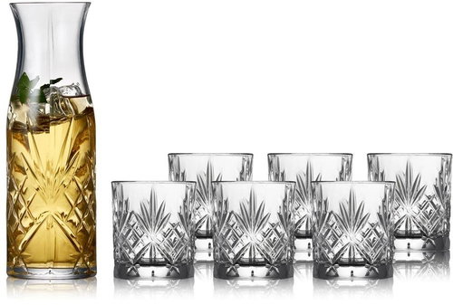 Lyngby Glas Carafe and set of 6 glasses Melodia Main image Lyngby Glas Carafe and set of 6 glasses Melodia - Carafe - Main image