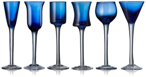 Lyngby Glas Shot glass Aquavit Blue 50cl (6 pcs) - Glass - Main image