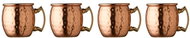 Lyngby Glas Set of metal shot glasses Copper (4 pcs) - Glass