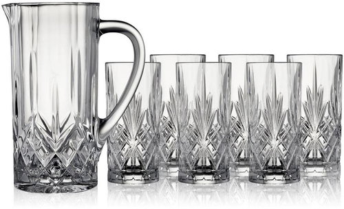 Lyngby Glas Carafe and glass set Melodia (7 pcs) - Glass - Main image
