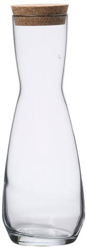 Lyngby Glas Glass decanter with cork lid 74 cl - Carafe  - Main image