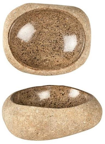 Villa Collection Serving bowl 20x8 cm Nature River Stone - Bowl - Main image