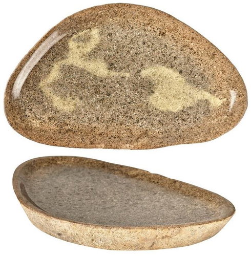 Villa Collection Serving plate 40x6 cm Nature River Stone - Plate - Main image