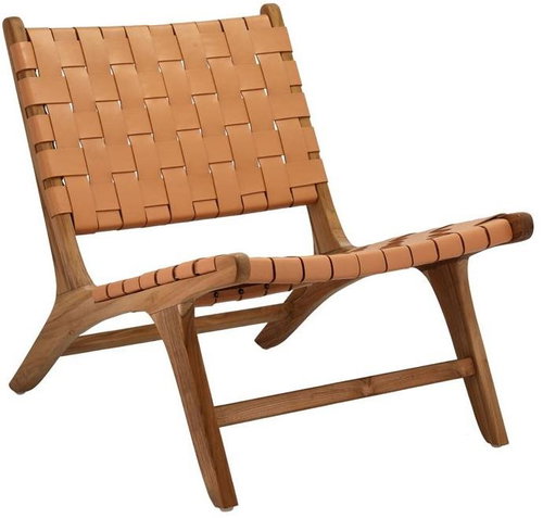 BELIANI upholstered rocking chair OXIE, blue, 120425 - Armchair - Main image