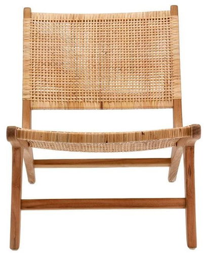 BELIANI upholstered rocking chair OXIE, pink, 130790 - Armchair - Main image