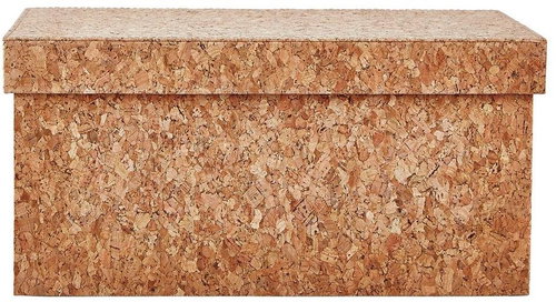 Villa Collection Korkový úložný box s víkem Nature 16,5 cm - Úložný box - Main image