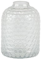 Villa Collection Skleněná váza se vzorem Clear 17 cm - Váza