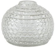 Villa Collection Skleněná váza se vzorem Clear 9 cm - Váza