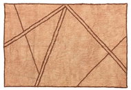 Villa Collection Kobereček se vzorem 140x200 cm Brown - Koberec