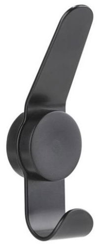 Zone Denmark Hook Puck Hook single Black - Bathroom Hook - Main image