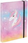 BAAGL Desky na školní sešity A4 Rainbow Unicorn - Školní desky