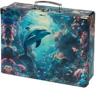 BAAGL Folding school case Dolphin with fittings - Children's Lunch Box