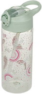 BAAGL Tritanová láhev na pití s brčkem Duha 500 ml - Láhev na pití