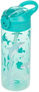 BAAGL Tritanová láhev na pití s brčkem Delfín 500 ml - Láhev na pití