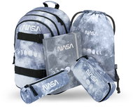 BAAGL 5 SET Skate NASA Grey: Rucksack, Mäppchen, Tasche, Beutel, Boards - Schulset