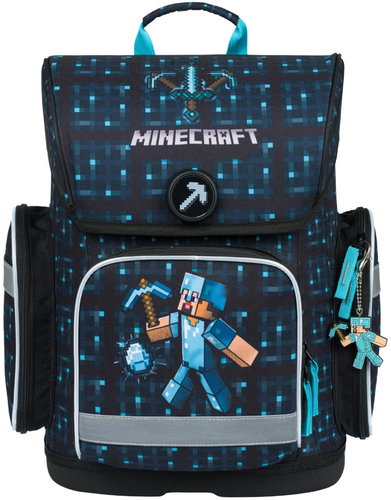 BAAGL Schultasche Ergo Minecraft Blue Axe - Schulranzen - Hauptbild