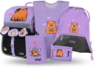 BAAGL SET 5 Zippy Kapybara: aktovka, penál, sáček, zástěra, peněženka - Školní set