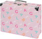 Small Briefcase BAAGL Folding school case Logo - pink with fittings - Kufřík