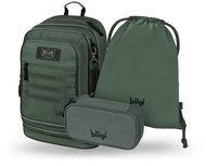 BAAGL SET 3 Cubic Grove: backpack, pencil case, GRS bag - School Set