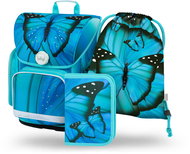 BAAGL 3 SET Ergo Butterfly: briefcase, pencil case, bag - School Set