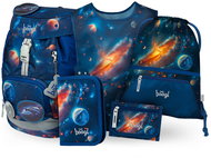 BAAGL SET 5 Airy Universe: backpack, pencil case, bag, apron, wallet - School Set