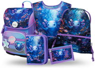 BAAGL SET 5 Ergo Axolotl: aktovka, penál, sáček, zástěra, peněženka - Školní set