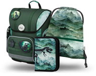 BAAGL SET 3 Ergo Dino: briefcase, pencil case, bag - School Set