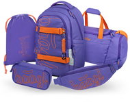 BAAGL SET 5 Skate Max Orange: batoh, penál, sáček, sportovní taška, ledvinka GRS - Školní set