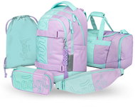 BAAGL SET 5 Skate Max Sweet: backpack, pencil case, bag, sports bag, GRS kidney bag - School Set