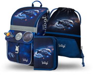 BAAGL SET 3 Zippy Spaceship: briefcase, pencil case, bag - School Set