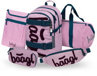 BAAGL SET 5 Skate Rose: backpack, pencil case, sports bag, kidney bag, GRS laptop sleeve - School Set