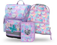 BAAGL SET 3 Ergo Candy: Schulranzen, Federmäppchen, Tasche - Schulset